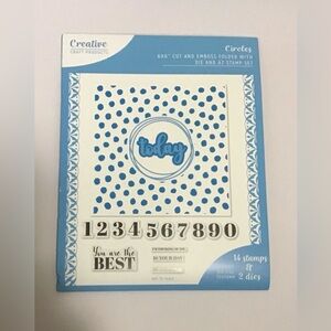 Creative Craft Circles Cut and Emboss Folder with stamps and Die